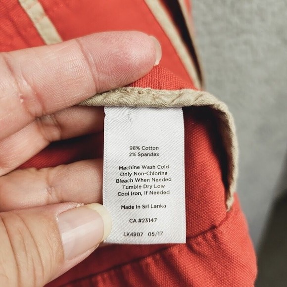 Talbots Jacket Womens Size 4 Orange Cotton Blend Denim Full Zip Grandmacore - Picture 11 of 12